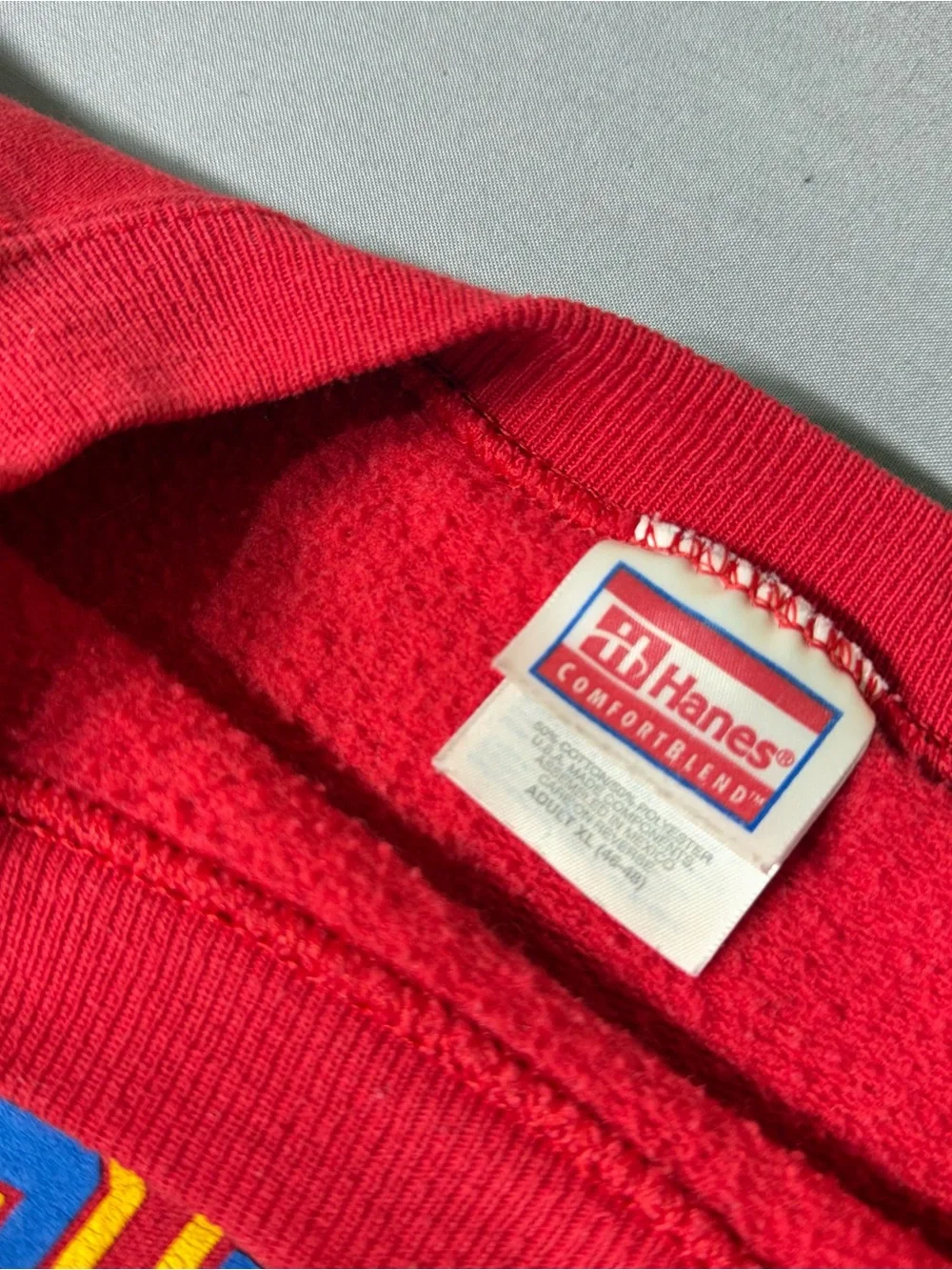 Vintage‎ hands USMC crewneck sweatshirt, red XL